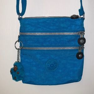 Kipling Small Bright Blue Crossbody
